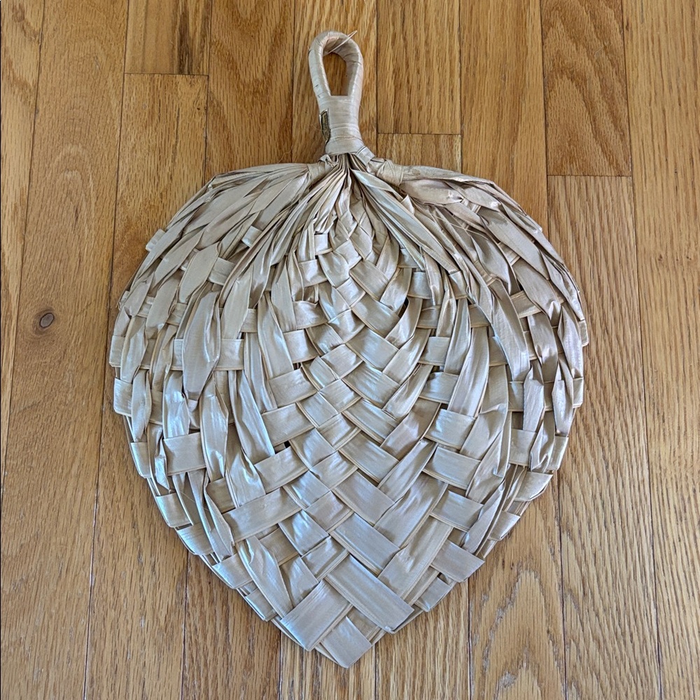 Vintage Wicker Rattan‎ Fan Boho Decor